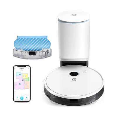 Powerful cleaning for large house Robot Vacuum and Mop vac station (vac max+self-empty station) / Mopping Pads yeedi vac max